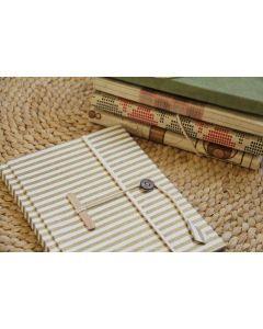 A5 Recycled Paper Notebook with Button Lock